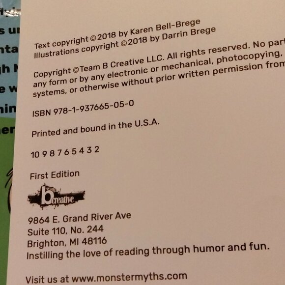 Bigfoot And The Mitten Childrens Book Signed First Edition Michigan Hardcover - Picture 4 of 5